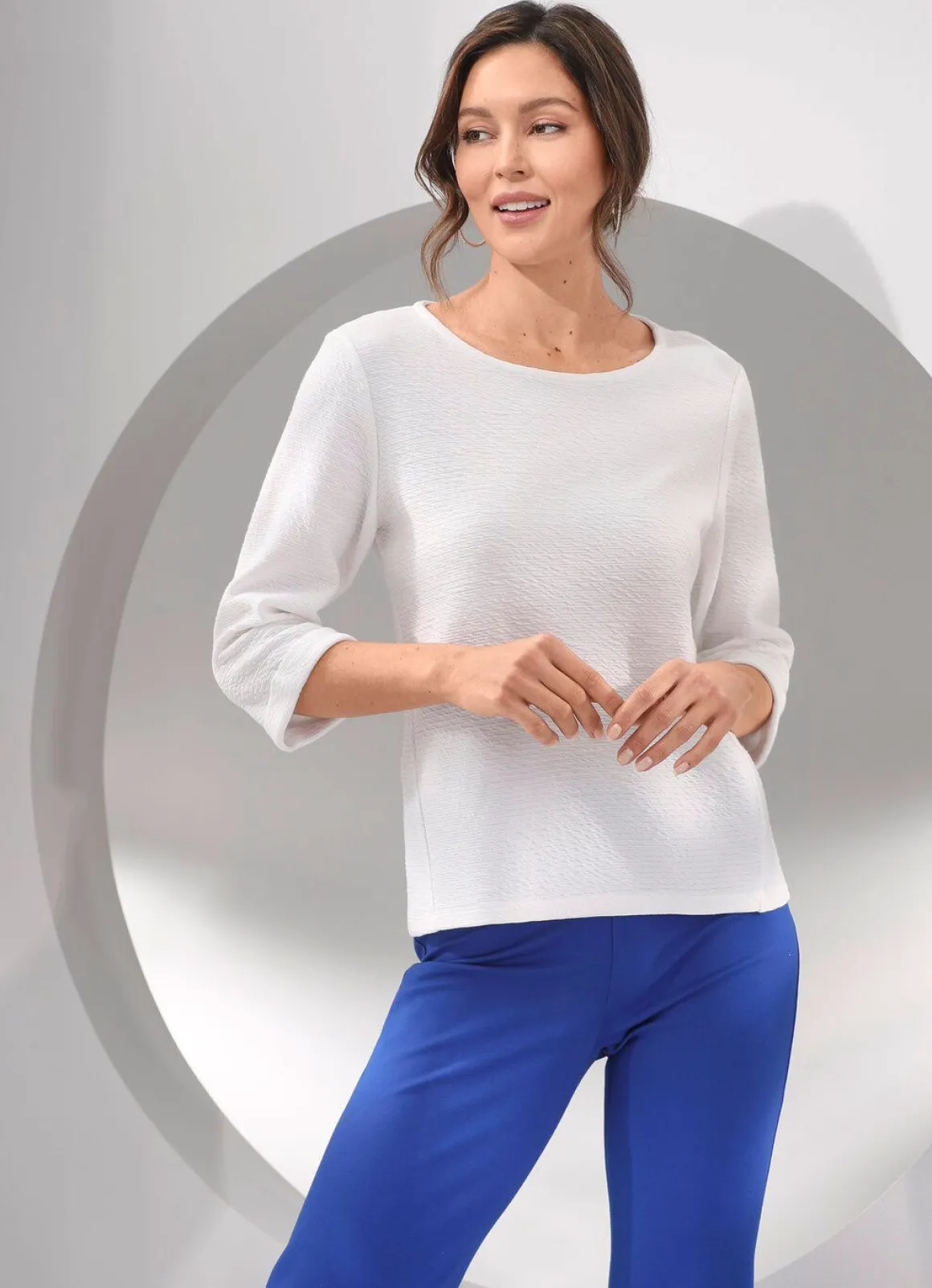 Shirt-Tunika mit raffinierten Nähten