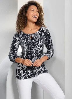 Shirt-Tunika mit Raglanärmeln