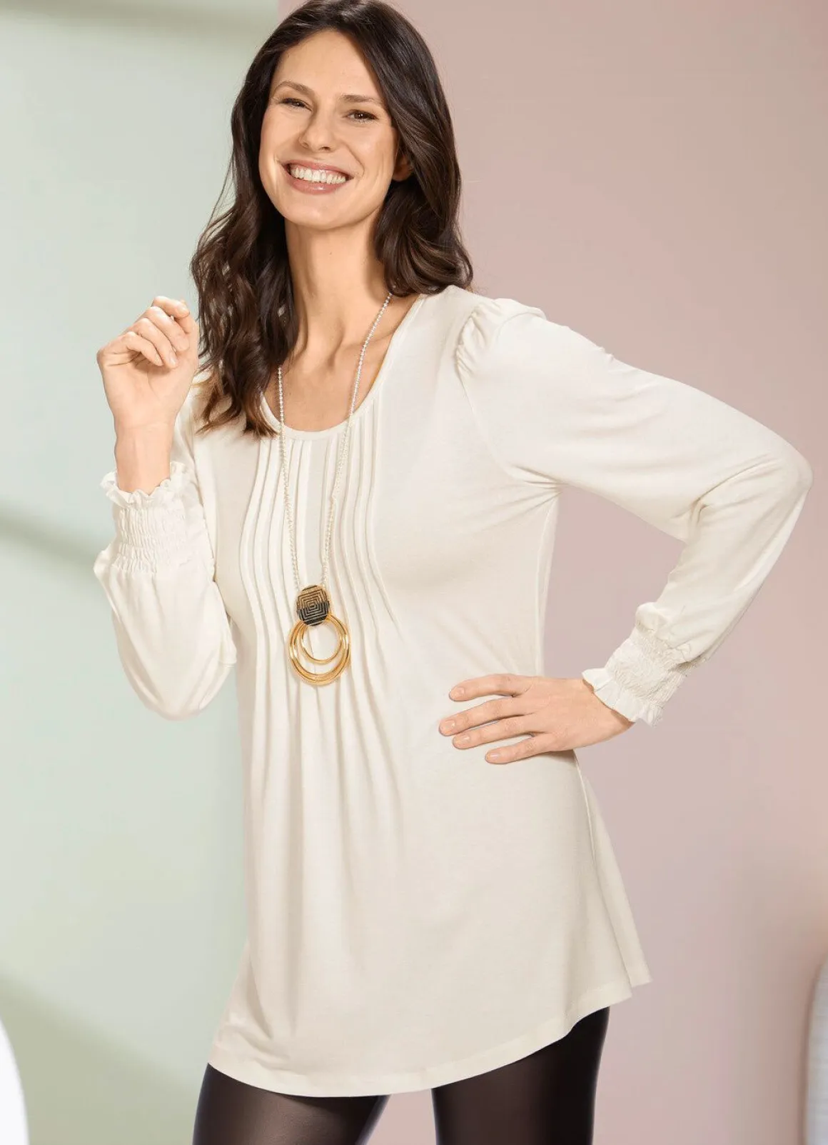 Shirt-Tunika mit tollen Ärmelabschlüssen