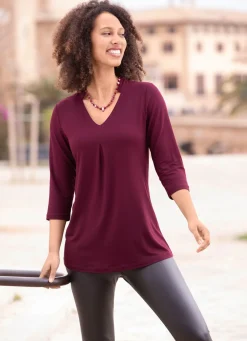 Shirt-Tunika mit V-Ausschnitt