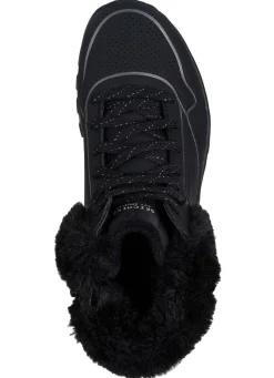 SKECHERS, gefütterte Damen-Boots, Winterschuhe, mit flauschigem Plüschkragen