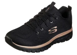 SKECHERS, sportliche Damen-Sneaker, aus Mesh-Material