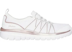 SKECHERS, trendige Damen-Slipper, aus gestricktem Mesh-Material