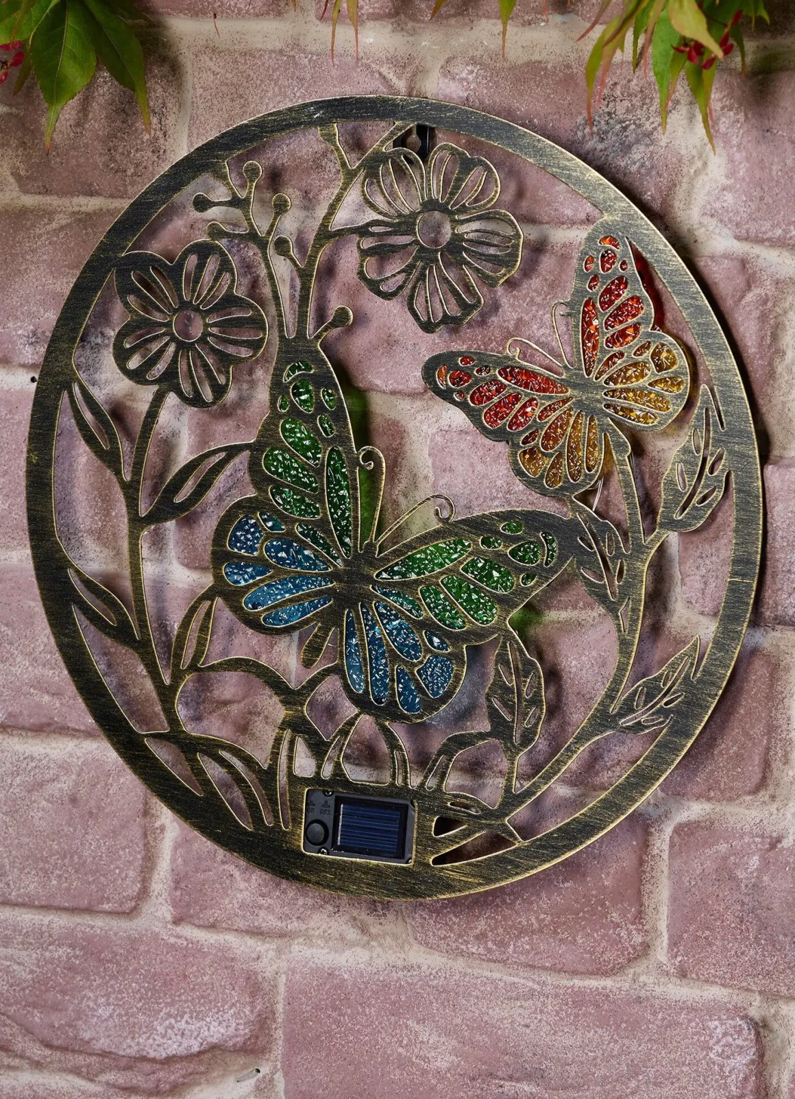 Solar-Wanddeko "Papillon"