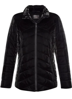 Steppjacke in Metallic-Optik