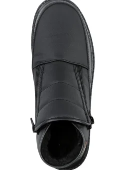 Stiefelette aus Synthetikmaterial