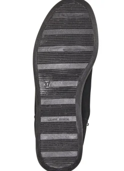 Stiefelette aus weichem, gestepptem Nubukmaterial