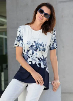 Stilvolles Shirt mit Strass-Schriftzug