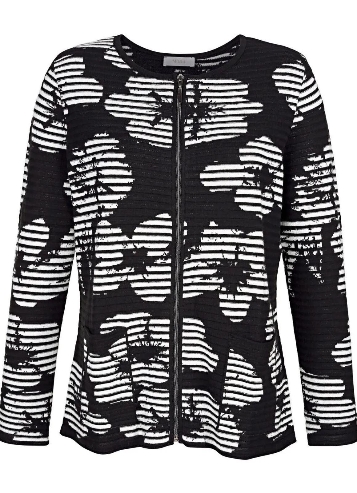 Strickjacke in Feinstrick