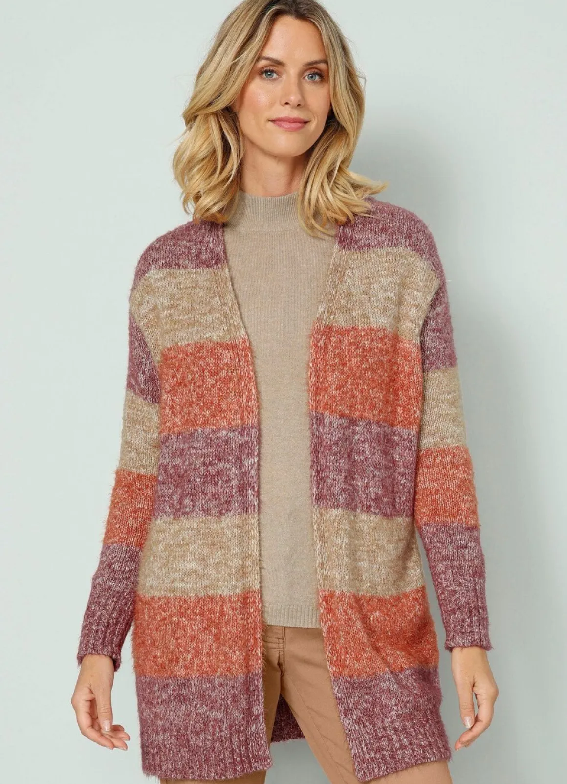 Strickjacke in Garnmix