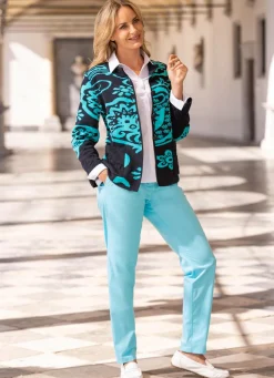 Strickjacke in Jacquard-Dessin