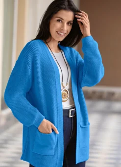 Strickjacke in Perlfang