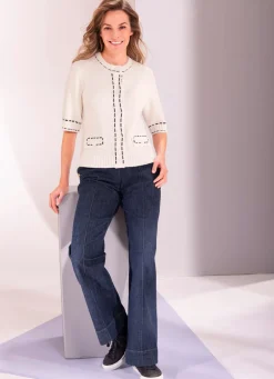 Strickjacke mit Baumwolle