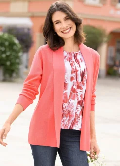 Strickjacke mit dezentem Glanzeffekt