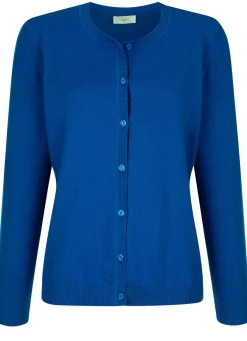 Strickjacke mit rundem Halsausschnitt