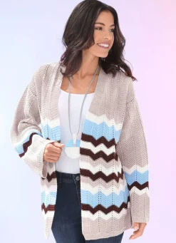 Strickjacke mit Struktur
