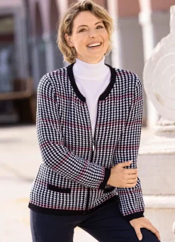 Strickjacke mit zartem Farbverlauf