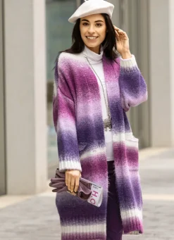 Strickmantel aus flauschigem Effektgarn