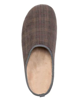 Textil-Pantoffel mit herausnehmbarem Fußbett