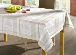 Tischdecke aus 100% Baumwolle mit Acryl-Versiegelung