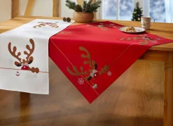 Tisch- und Raumdekoration mit Elch-Motiven