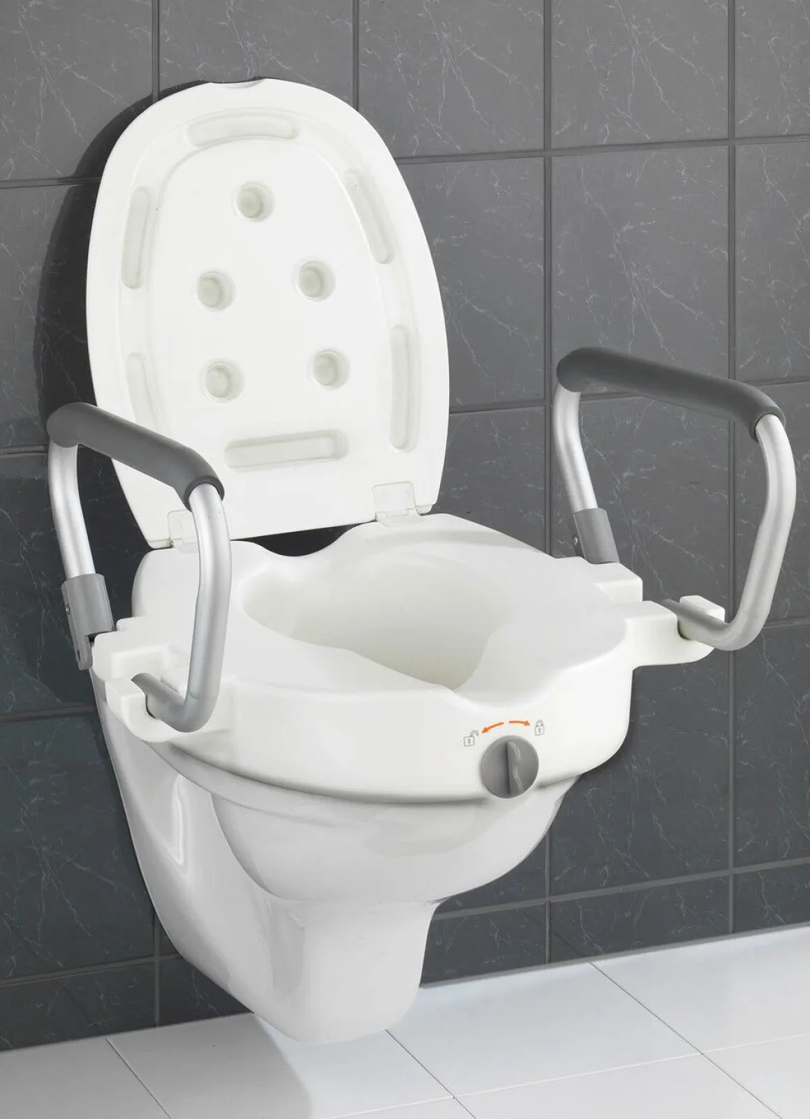 Toilettensitzerhöher mit Armlehnen