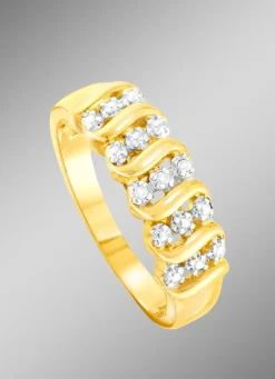 Toller Damenring mit 3 Diamanten