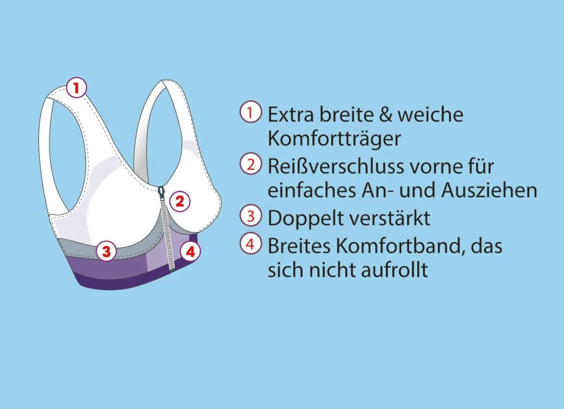 Traum-BH mit Reißverschluss, 5er-Set