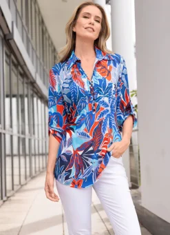 Tunika mit Floraldessin