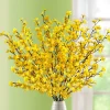 Täuschend echt aussehende Forsythienzweige, 5er-Set