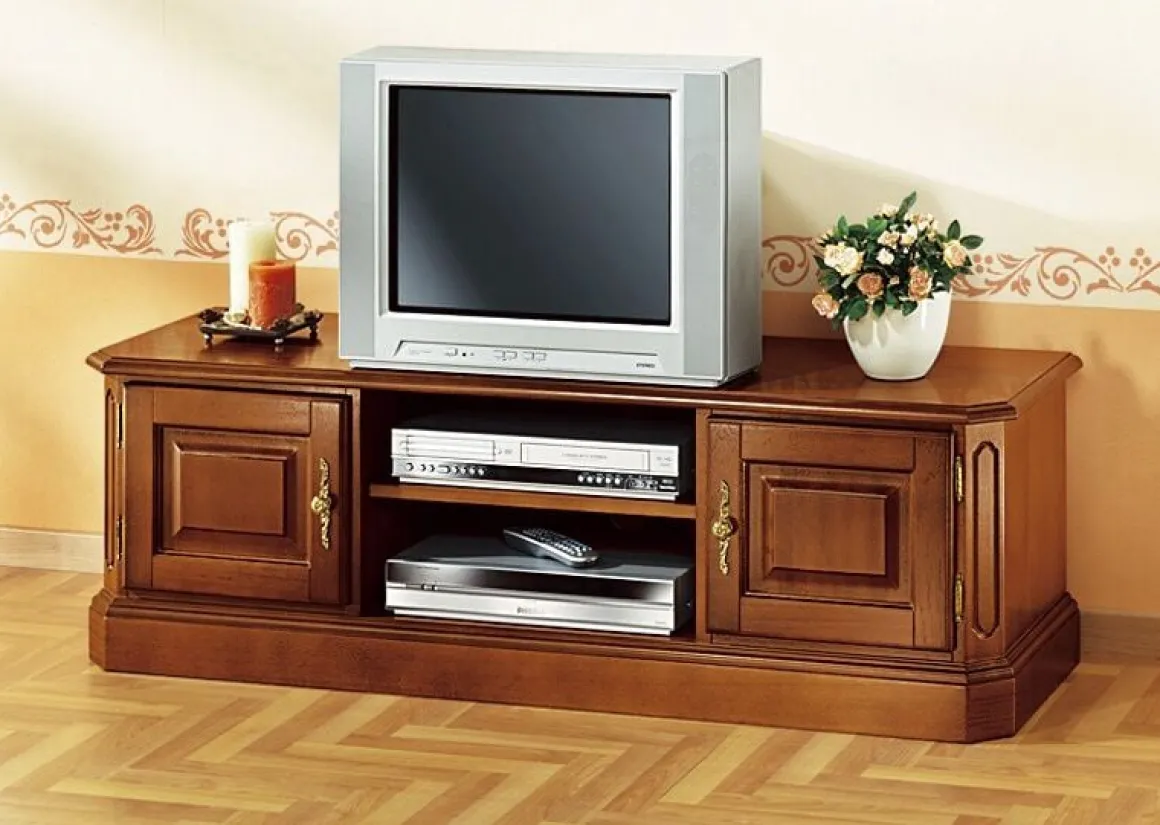 TV-Longboard mit goldfarbenen Metallgriffen