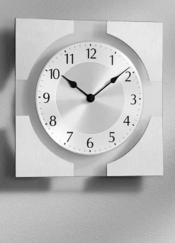 Wanduhr aus Glas mit Funkuhrwerk