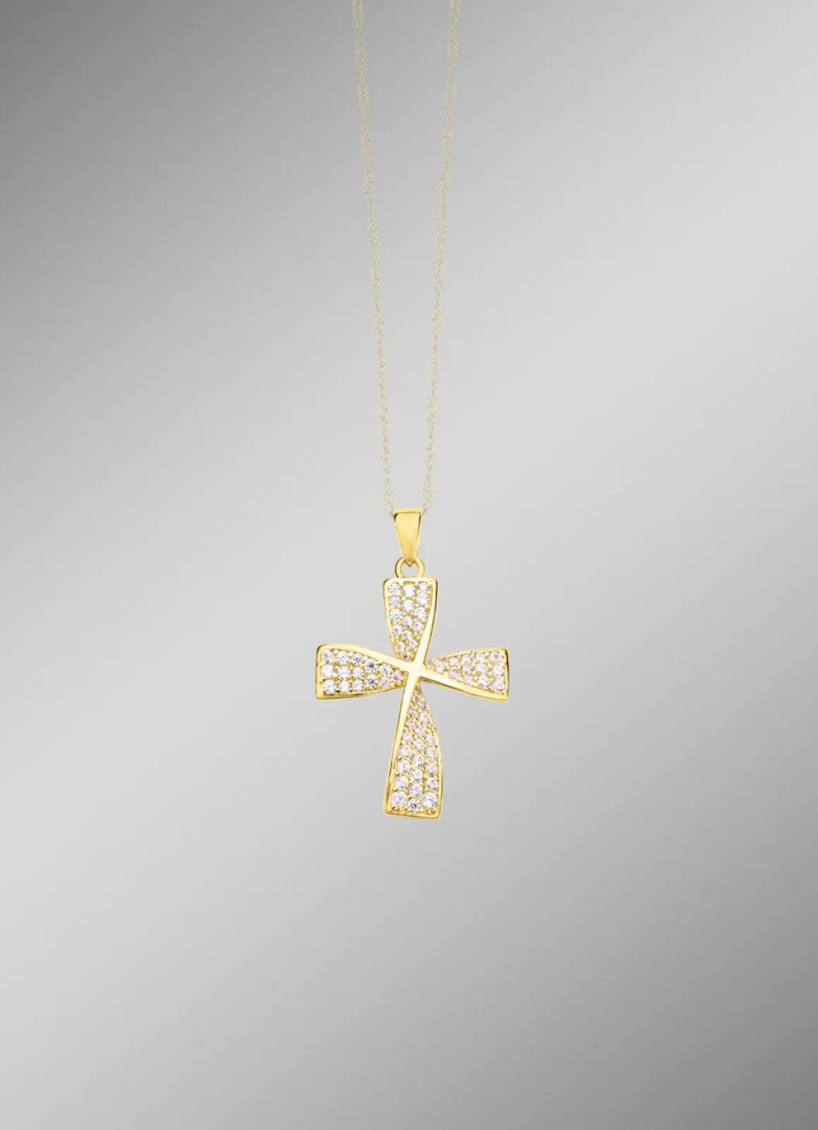 Wundervoller Kreuz-Anhänger mit Zirkonia