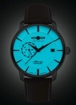 Zeppelin-Automatik-Herrenuhr mit Lederband